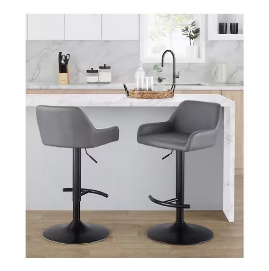Mixed Lot - Lumisource Daniella Barstools, Nathan James Barstool, Lacoo Corner TV Stand - Est Retail $2,120- 1plt