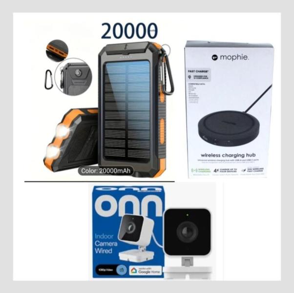 Solar Power Banks, Speakers, Security Camera, Glass & More
