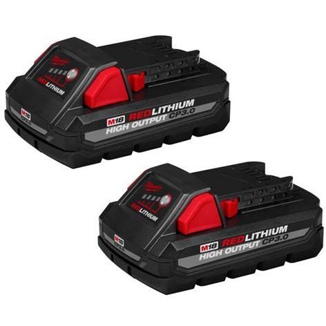 NEW - Milwaukee M18 18V Lithium-Ion HIGH OUTPUT CP 3.0Ah Battery Pack (2-Pack) - MSRP $199