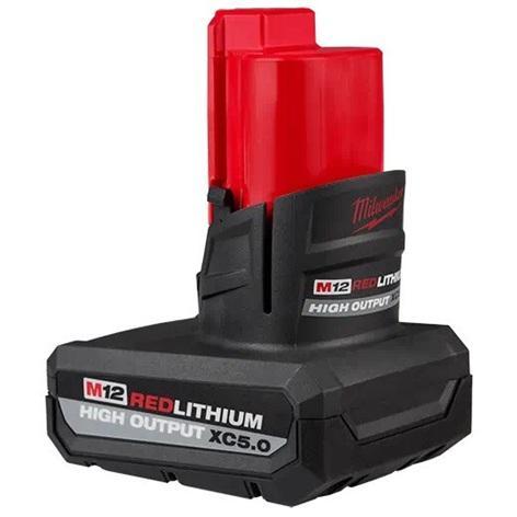 NEW - Milwaukee M12 12-Volt Lithium-Ion XC High Output 5.0 Ah Battery Pack - MSRP $129