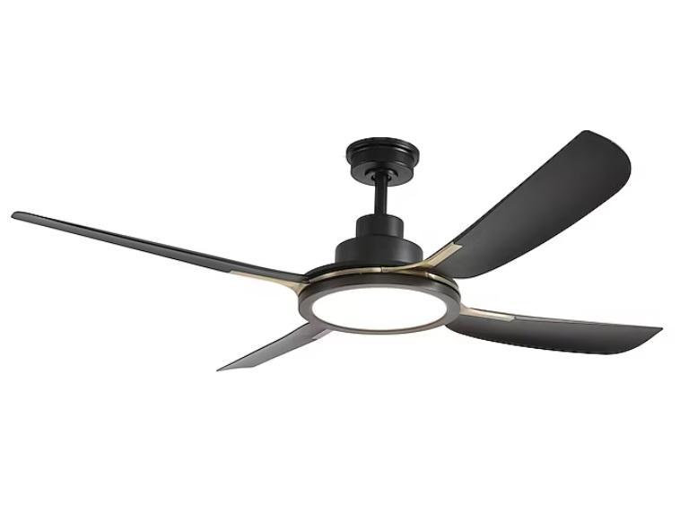 ALTITUDE Sakai 56in LED Ceiling Fan, EGO POWERLOAD 56V 15in Telescopic Shaft Battery String Trimmer - MSRP $3,475