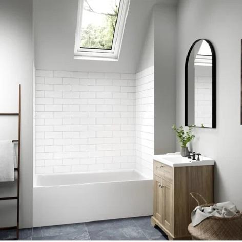 Miseno MSW-603260FLEX-WS Alcove Shower Wall Kit - MSRP $659