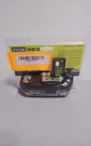 RYOBI ONE+ 18V 2Ah Lithium-Ion HIGH PERFORMANCE Battery - MSRP $89