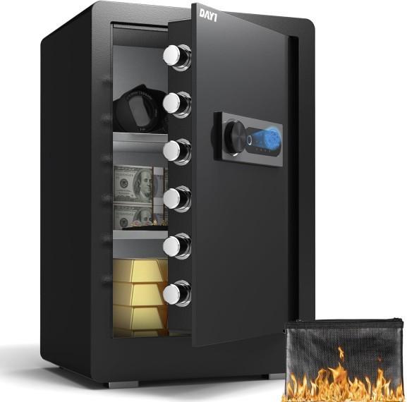 Dayi Biometric Fingerprint Safe Box, Gaialoop Camping Mattress, Solidee Vessel Bathroom Sink - MSRP $2,379
