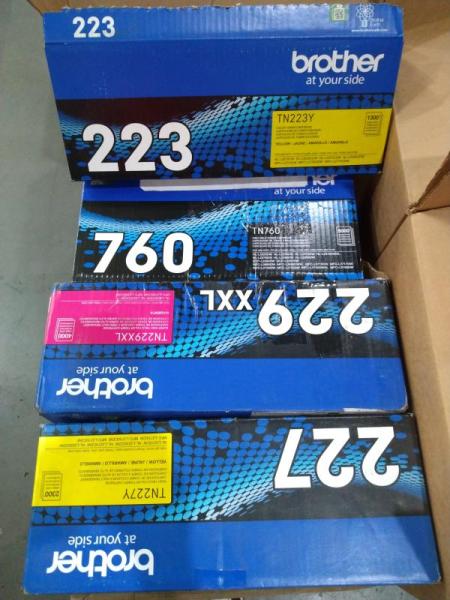 Printer Ink & Toner - HP, Brother - MSRP $4,018