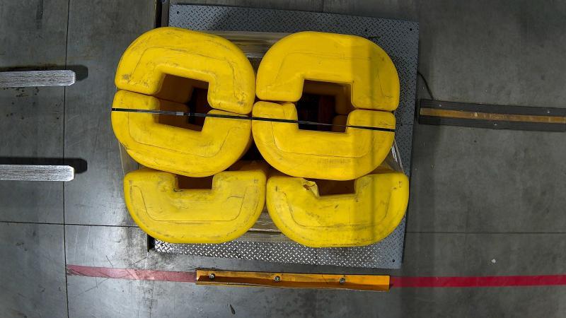 Venom Water Activated Tape, Inter Tape, 8" Square Yellow Column Protectors - MSRP $4,475