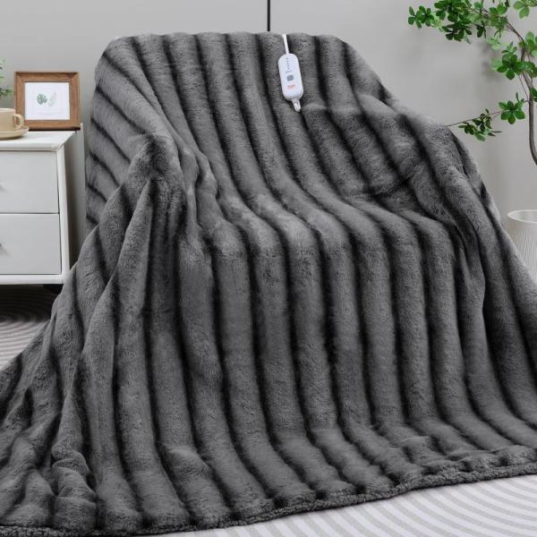 Home - TiMiCalda King Heated Blankets, YiLifebes 59"H Metal White Easel Stand, Blulu Light Clips Hooks - MSRP $12,325