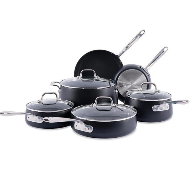 All-Clad HA1 Expert Hard Anodized Nonstick Cookware Set, Agri-Fab 45-0606 18"x36" Tow Poly Lawn Mower - MSRP $2,579