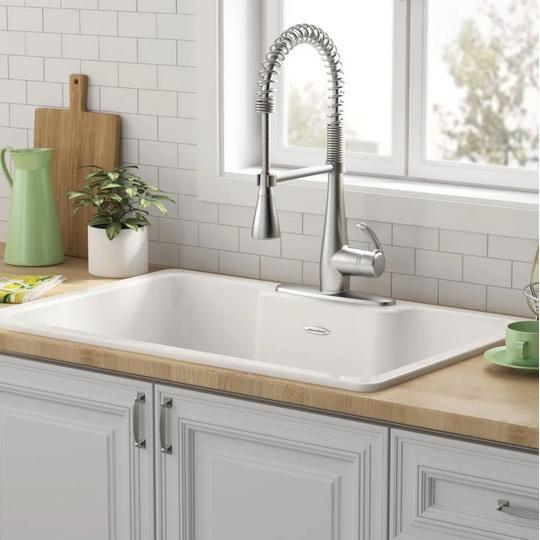 American Standard 77SB33223.308 Cast Iron Kitchen Sink - MSRP $656
