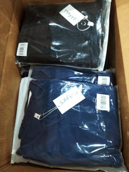 Apparel - Men's Henley Long Sleeve Cotton Shirts, Lightweight Hooded Windbreaker, Faux Leather Biker Pants -MSRP $1,138