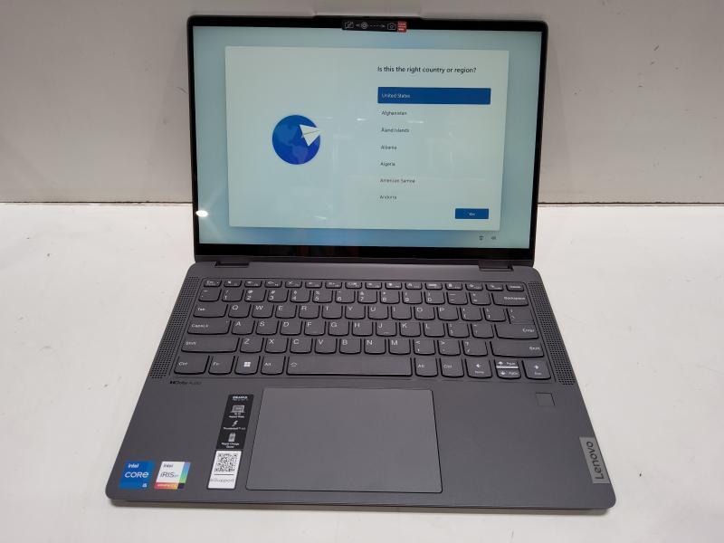 A Grade - Lenovo Ideapad Flex 5 14" 2-in-1 Notebook Intel i5-1135G7 8GB RAM 512GB SSD Grey - MSRP $678
