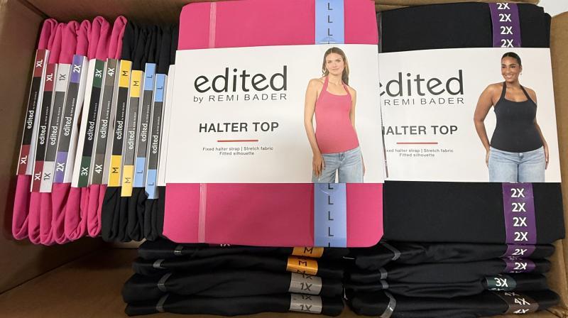 New- Women's Edited Halter Tops- Msrp $2,646