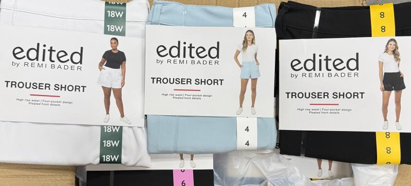 New- Women's Edited Trouser Shorts- Msrp $3,160