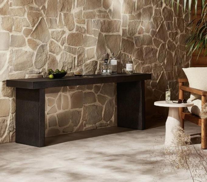 Housewares - Mylo Concrete Buffet & Console Table, Foosball Table, Bale Extendable Dining Table Base - MSRP $4,004