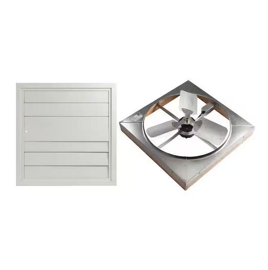 Mixed Lot - Master Flow Fan with Shutter, Milwaukee Tool Cabinet, Rubbermaid Hang Rail - Est Retail $1,110- 1plt