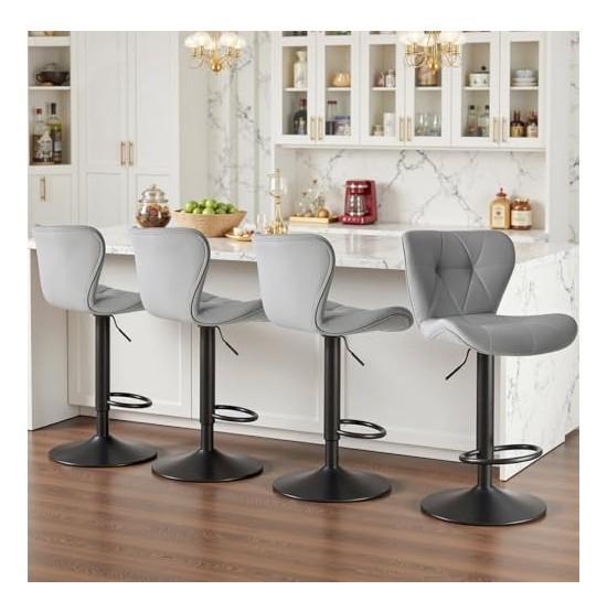 Sweetcrispy Barstools, Tribesigns Console Table, Happymon Hybrid Mattress - MSRP $1,640