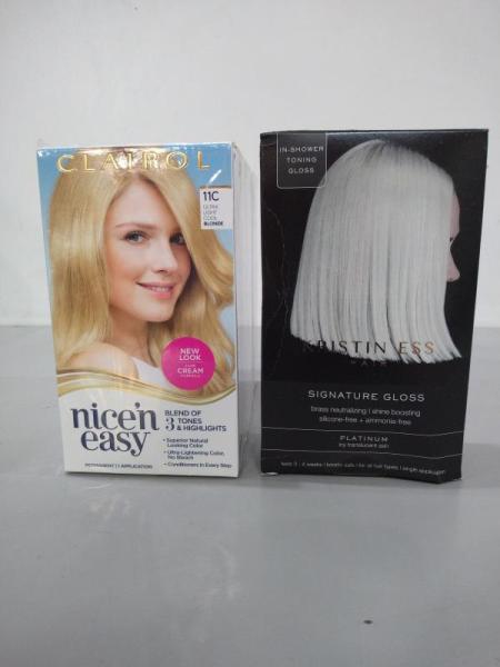 Health & Beauty - Heat Protect Biotin Styling Sprays, Clairol Nice N Easy Permanent Hair Dyes, Kristin Ess -MSRP $8,157