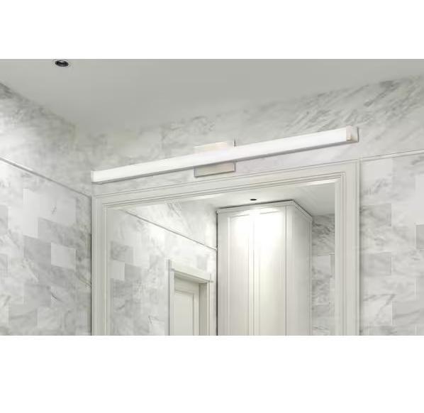 Lighting & Electrical- Lithonia Lighting Vanity 45in 1-Light, Jushua, SKYSHALO, Commercial Electric - Est Retail $1,890