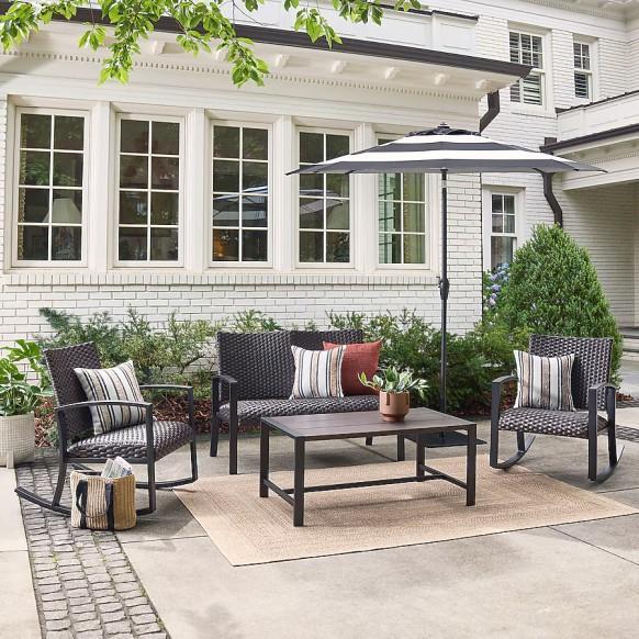 Style Selections Boulder Patio Conversation Set, EGO 56V Polesaw, B-Hyve 4-Port Timer - MSRP $3,047