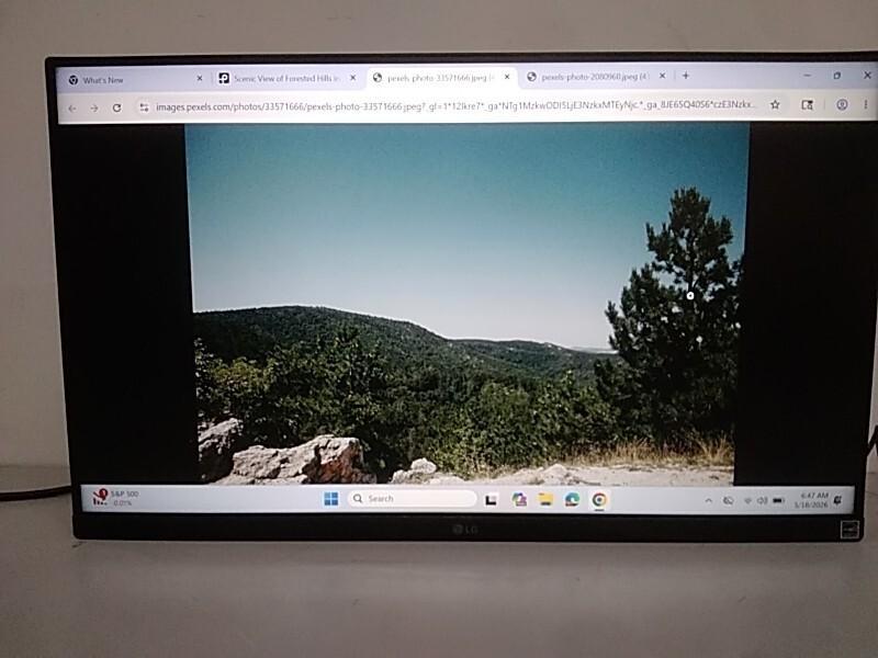 A Grade - LG 24" Monitor 1920X1080 16:9 IPS HDMI DP - MSRP $186