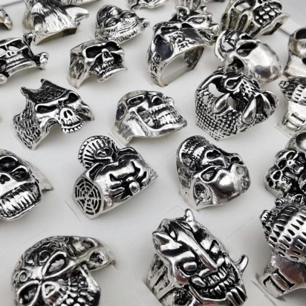 New Mens and Womens Biker / Punk / Gothic Rings - Many Assorted Styles