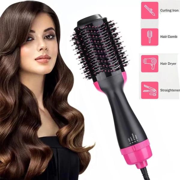 Hair Dryer Brush One Step Hot Air Brush 4 in 1 Ceramic Hair Dryer