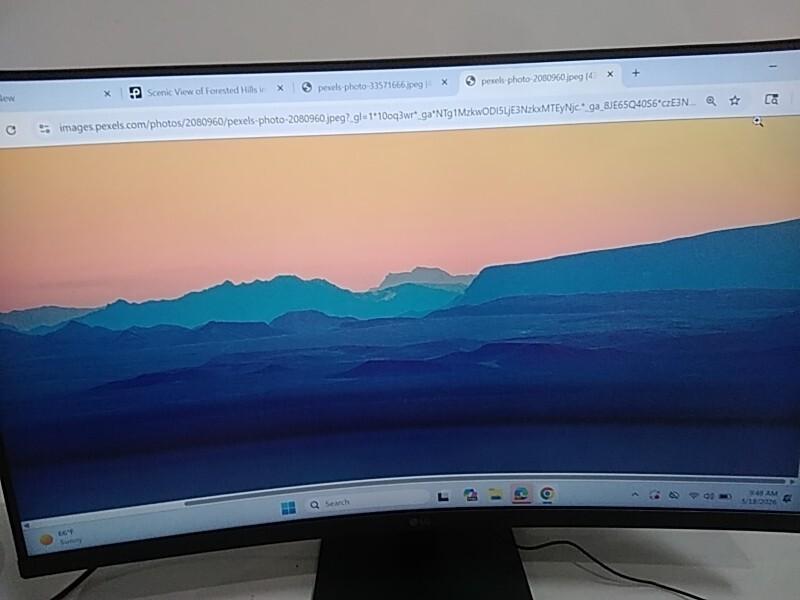 A Grade - LG 32BR50C-B 32" Curved FHD Monitor with 100 Hz Refresh Rate, Black - MSRP $219