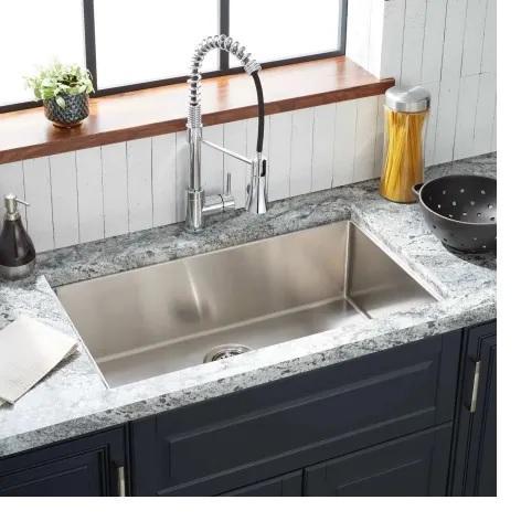 Signature Hardware 448363 Stainless Steel Kitchen Sink - MSRP $526
