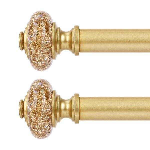 Home - Gold Color Window Curtain Rods, Kamas Pillowcases, Erosebridal Bedding Set - MSRP $18,749