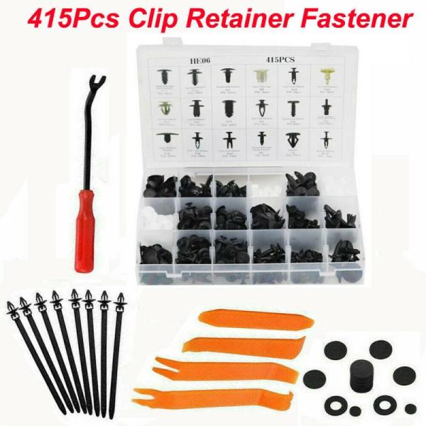 40 x 415Pcs Clip Retainer Fastener Car Fender Bumper Removal for Ford