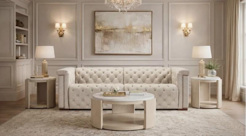 Wayfair Truckload- Hooker Furniture Loveseat, Phillips Collection Table, Ancerre Designs Vanity  - MSRP $73,647