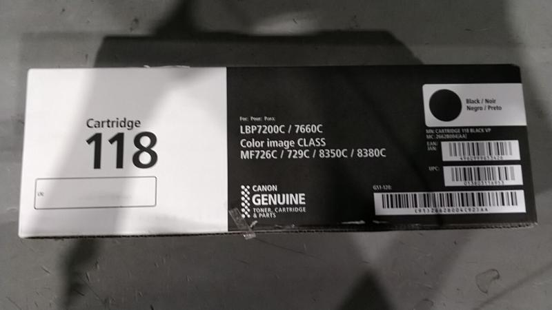 Canon Brand 118 Black Cartridge Value Pack (2 Black Cartridges) - MSRP $257