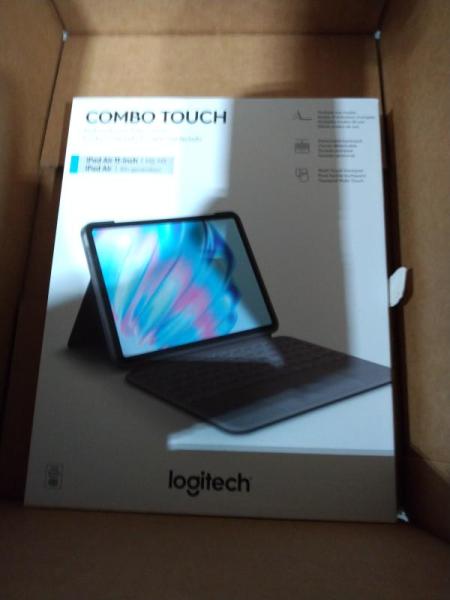 Logitech Combo Touch iPad Air Keyboard Case with Detachable Keyboard, Oxford Gray - MSRP $199