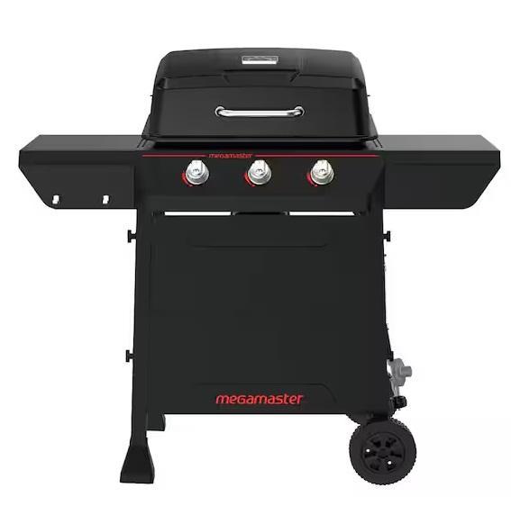 Six Megamaster 3-Burner Propane Gas Grills - Est Retail $1,553