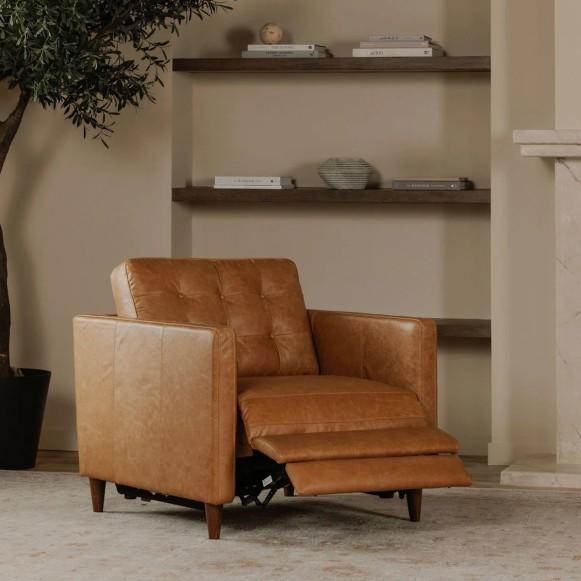 Furniture - Appiah Power Recliner, Aunna Swivel Barrel Chair, Lou End Table - MSRP $5,212