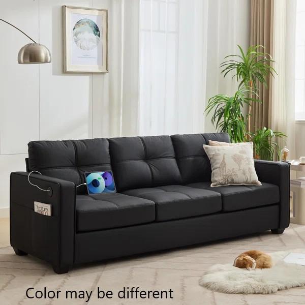 Furniture - Ebern Designs Couch, Latitude Run Double Dresser, Bahez Solid Wood Console Table - MSRP $2,304