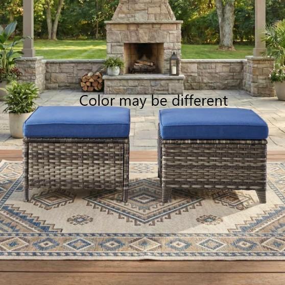 Furniture - Harperayne Patio Ottoman Set of 2, Gracie Oaks Dining Table, George Oliver Desk Chair - MSRP $2,539