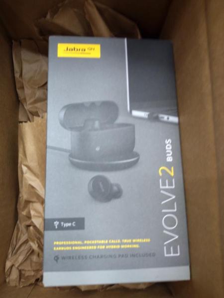 Jabra Evolve2 MS Wireless Earbuds USB-C Connectivity with Charging Pad - MSRP $284