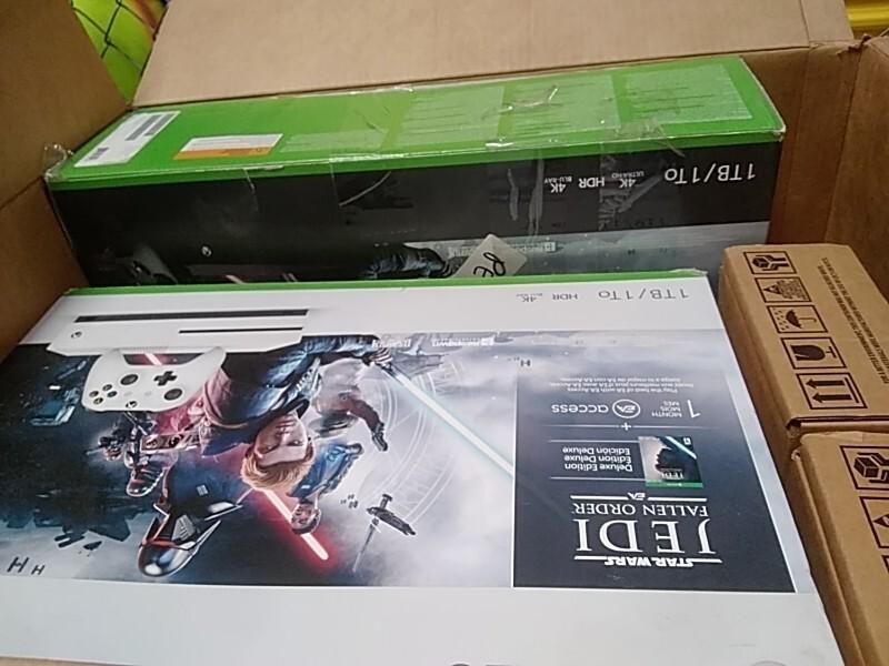 Consumer Electronics - Microsoft Xbox One X 1TB Star Wars Jedi, Microsoft Xbox One S NBA 2K20 Bundle - MSRP $1,476