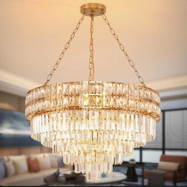 Furniture- Mercer41 Chandelier, Ebern Designs Mirror, Whitehaus Collection Faucet - MSRP $2,339