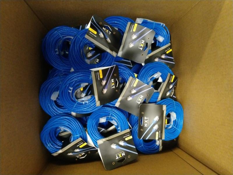 NEW - Electronics - NXT CAT5 CABLE 50FT BLUE 718103343138 - MSRP $2,498