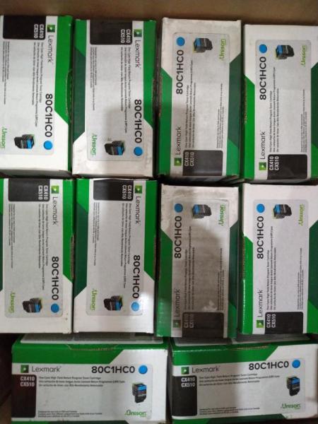 Lexmark High-Yield Toner Cartridges - Cyan, Black - MSRP $1,690