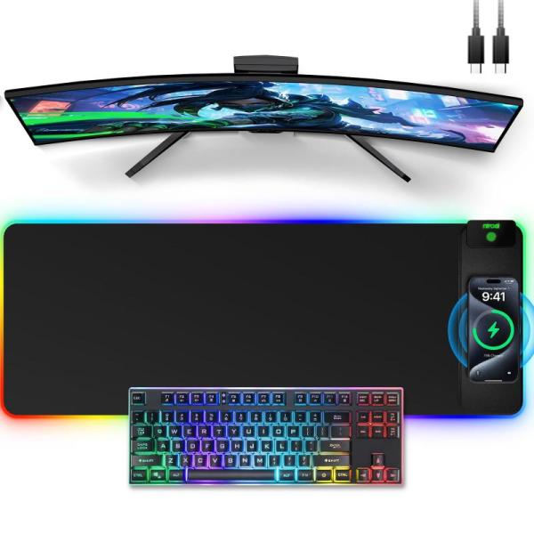 PC- HAPIGD Workstation 240W USB Tip Charger, Miroddi Wireless Charging Mouse Pads, SMARTDEVIL Y-Fold Cases -MSRP $3,908
