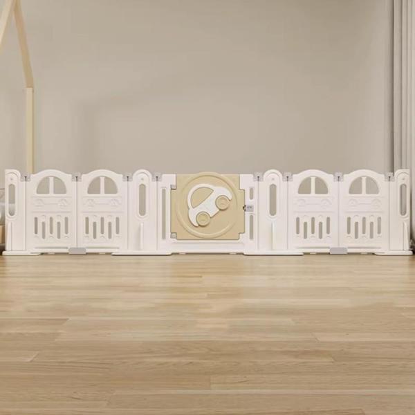 Baby Product - LUUYOUU White Baby Gates, HEELALBABY Reinforced 42"Hx120"W Retractable Dog Gate - MSRP $2,042