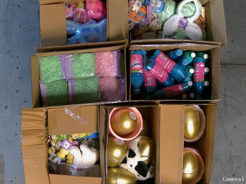 General Merchandise- The Honey Pot Wash, Festive Voice Bunny, Peeps Pink Bunny Plush - MSRP $8,527