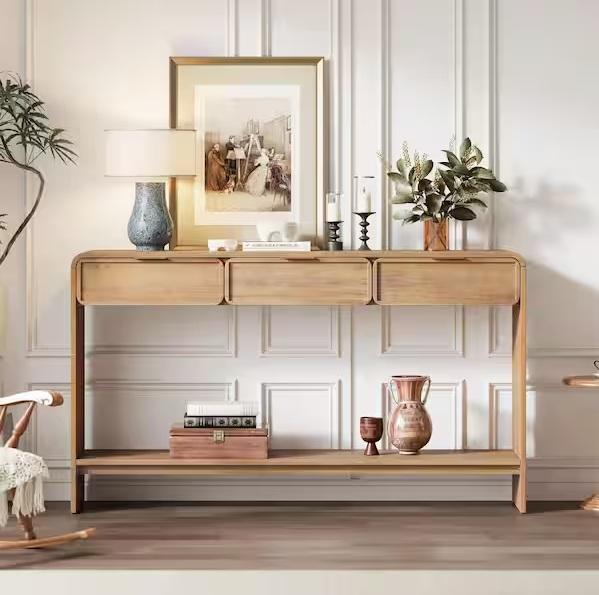 Home Decor - CHRISTOPHER KNIGHT HOME 60.2in Wood Console Table, BYBLIGHT, Steve Silver, Bestier - Est Retail $1,961