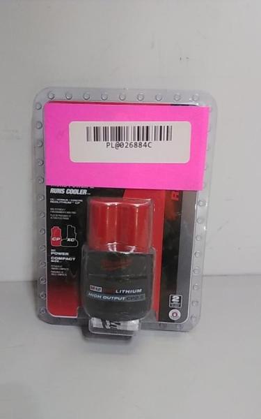 NEW - Milwaukee M12 12V Lithium-Ion CP High Output 2.5 Ah Battery Pack - MSRP $69