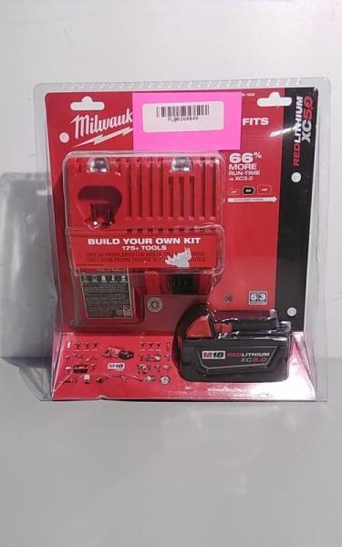 NEW - Milwaukee M18 18-Volt Lithium-Ion XC Starter Kit with One 5.0Ah Battery and Charger - MSRP $219