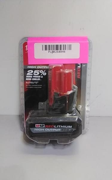 NEW - Milwaukee M12 12-Volt Lithium-Ion XC High Output 5.0 Ah Battery Pack - MSRP $99
