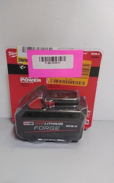 NEW - Milwaukee M18 18V Lithium-Ion REDLITHIUM FORGE XC 8.0 Ah Battery Pack - MSRP $229